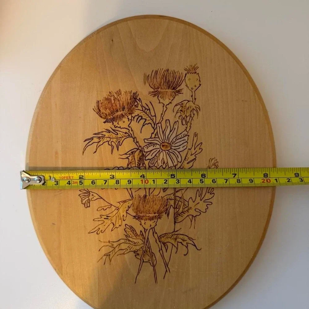 Vintage Wood Floral Wall Art